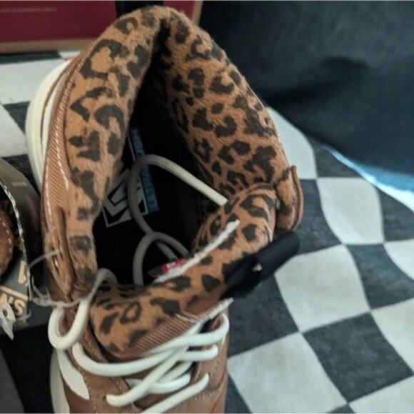 Vans UltraRange Exo Mte 1 High Women 5 Brown White Leopard UltraCush GF 112025 - Picture 7 of 14